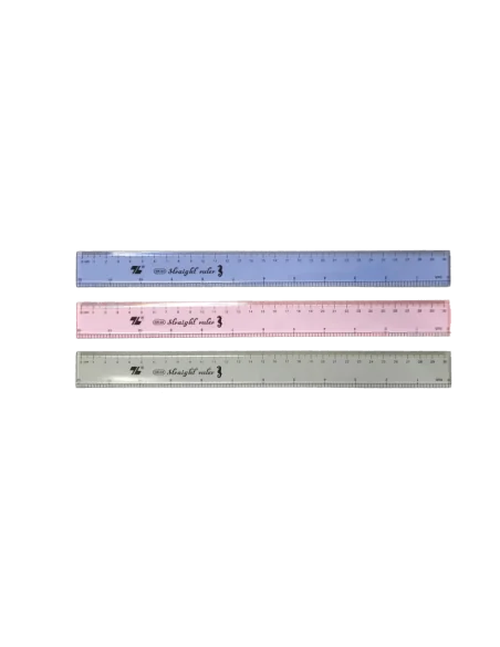 RIGLA 30CM COLOR PLASTIC C-SR03