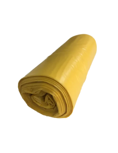 SACI PLASTIC 60L MAXI LDPE 15BUC/ROLA GALBEN