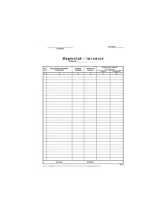 REGISTRU INVENTAR A4
