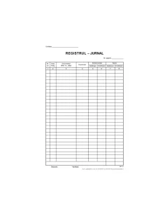 REGISTRU JURNAL A4