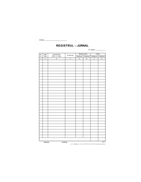 REGISTRU JURNAL A4