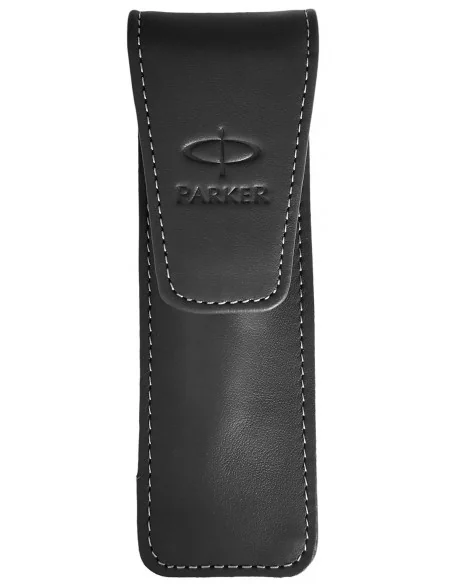 Etui Economic Black- cu cusatura alba