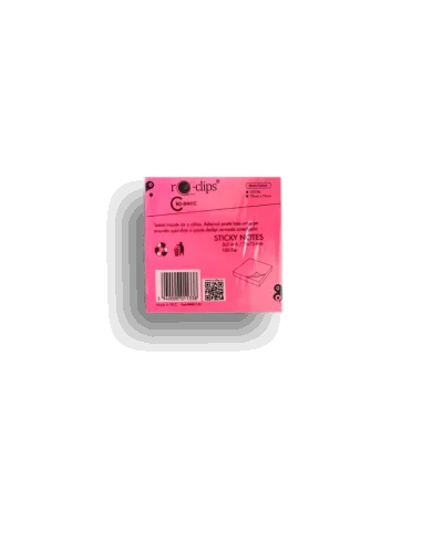 STICKY NOTES RO-CLIPS 75X75MM NEON 100 FILE...