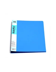 DOSAR PLASTIC 40 FILE ALBASTRU FO-DB02 FLEXOFFICE