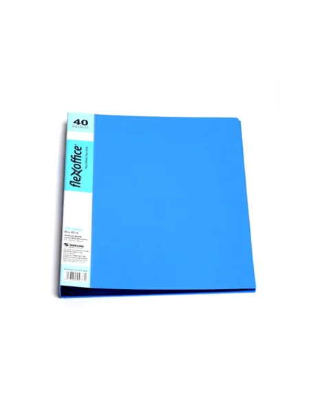 DOSAR PLASTIC 40 FILE ALBASTRU FO-DB02 FLEXOFFICE