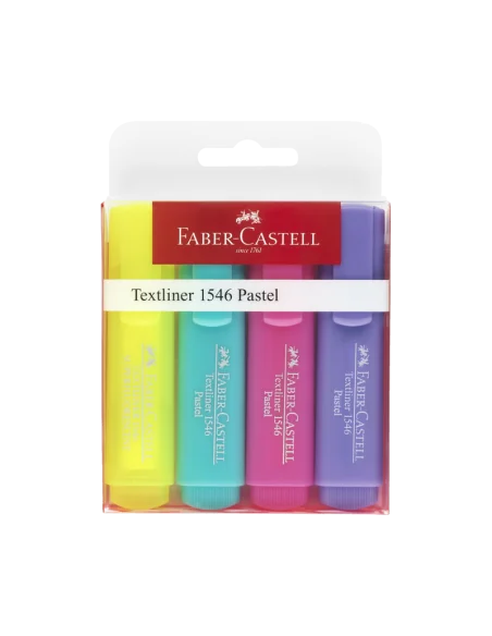 TEXTMARKER SET 4 PASTEL FABER CASTELL