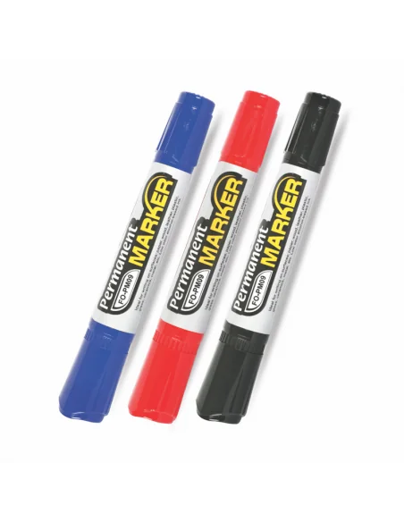 PERMANENT MARKER TWIN NEGRU FO-PM09 FLEXOFFICE