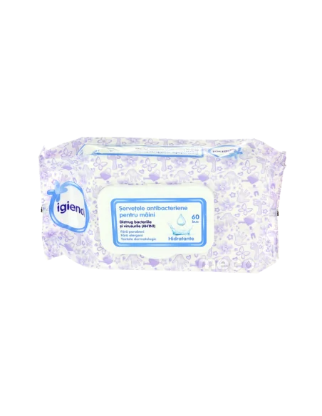 SERVETELE ANTIBACTERIENE 60BUC IGIENOL