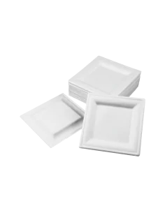 FARFURII PLATE BIO 20CM 50BUC/SET PATRATE
