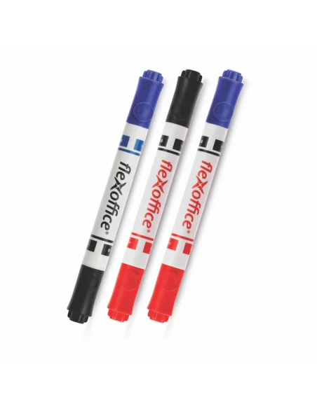 WHITEBOARD MARKER TWIN NEGRU/ALBASTRU FO-WB05 FLEXOFFICE