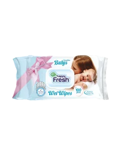 SERVETELE UMEDE BABY SENSITIVE 100BUC HAPPY FRESH