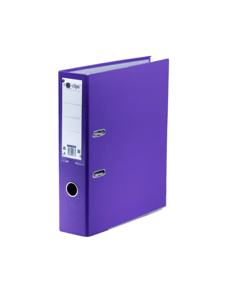 BIBLIORAFT PLASTIFIAT 75MM PURPLE RO-CLIPS