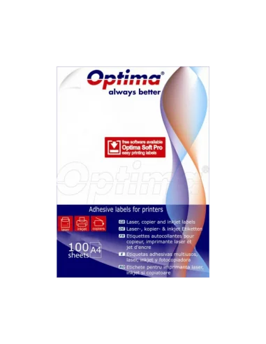 ETICHETE 1/A4 OPTIMA AUTOADEZIVE 100COLI/TOP