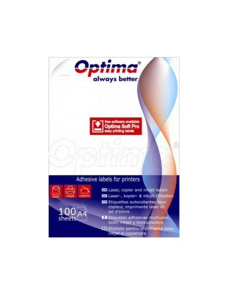 ETICHETE 1/A4 OPTIMA AUTOADEZIVE 100COLI/TOP