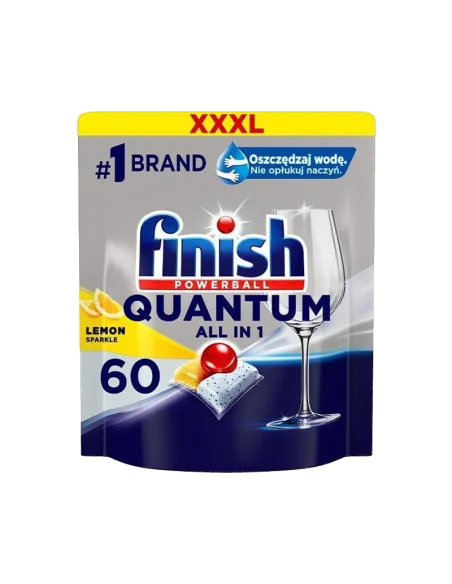 DETERGENT MASINA VASE FINISH QUANTUM LEMON 60BUC/SET