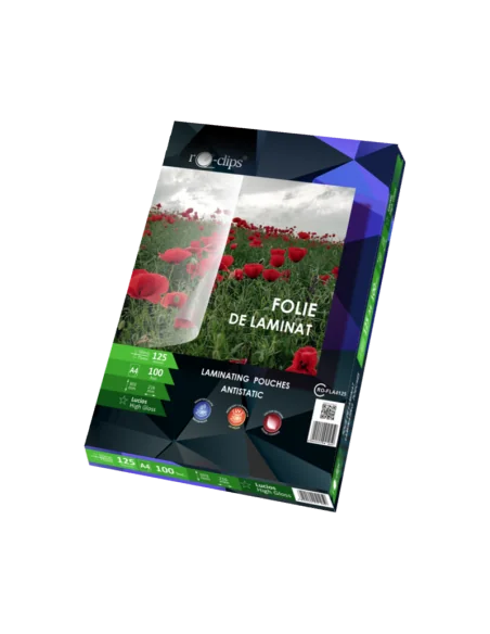 FOLIE LAMINAT A4 125 MICRONI RO-CLIPS RO-FL125A4