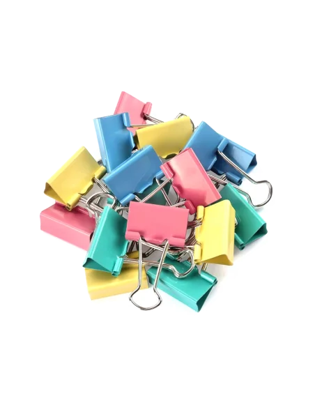 CLIPS 41MM COLOR 24BUC/SET