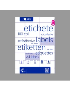 ETICHETE 36/A4 RO-CLIPS 70X24.7MM 100COLI/TOP MARGINI ORIZ