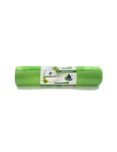 SACI PLASTIC 120L MAXI LDPE 10BUC/ROLA VERZI