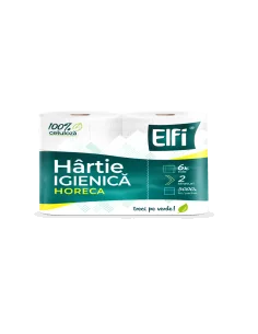 HARTIE IGIENICA HORECA 2 STRATURI 300G 6ROLE/SET ELFI
