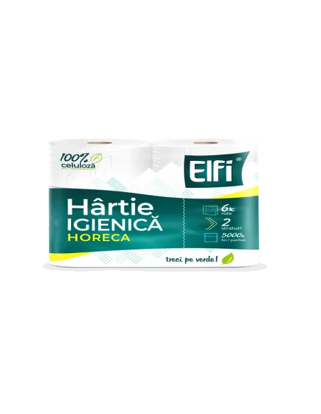 HARTIE IGIENICA HORECA 2 STRATURI 300G 6ROLE/SET ELFI
