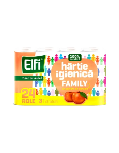 HARTIE IGIENICA 24 ROLE 3 STRATURI 120 FOI ELFI...