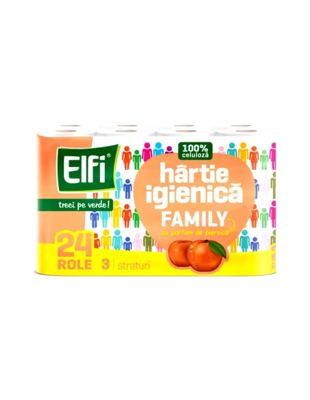 HARTIE IGIENICA 24 ROLE 3 STRATURI 120 FOI ELFI PIERSICA