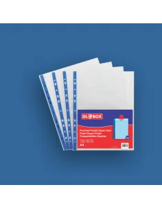 FOLIE PROTECTIE A4 CRISTAL 85 MICR BLEU GLOBOX (100BUC/SET)