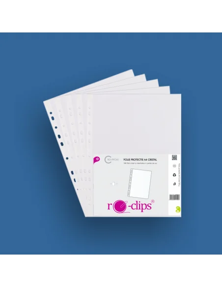 FOLIE PROTECTIE A4 CRISTAL 50 MICR RO-CLIPS RO-FPC50