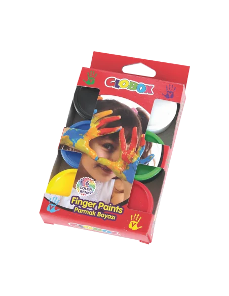 ACUARELE FINGER PAINT 6 CULORI GLOBOX
