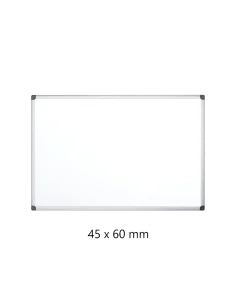 WHITEBOARD MAGNETIC RO-CLIPS 45X60CM RO-WB4560