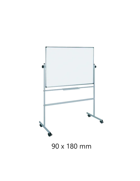 WHITEBOARD MAGNETIC MOBIL RO-CLIPS 90X180CM RO-WBM90180