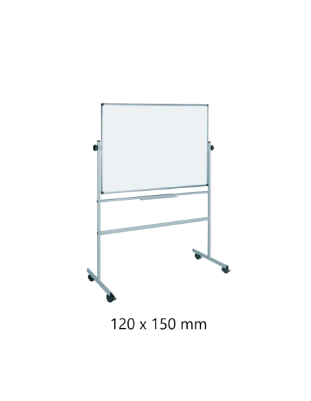 WHITEBOARD MAGNETIC MOBIL RO-CLIPS 120X150CM RO-WBM120150